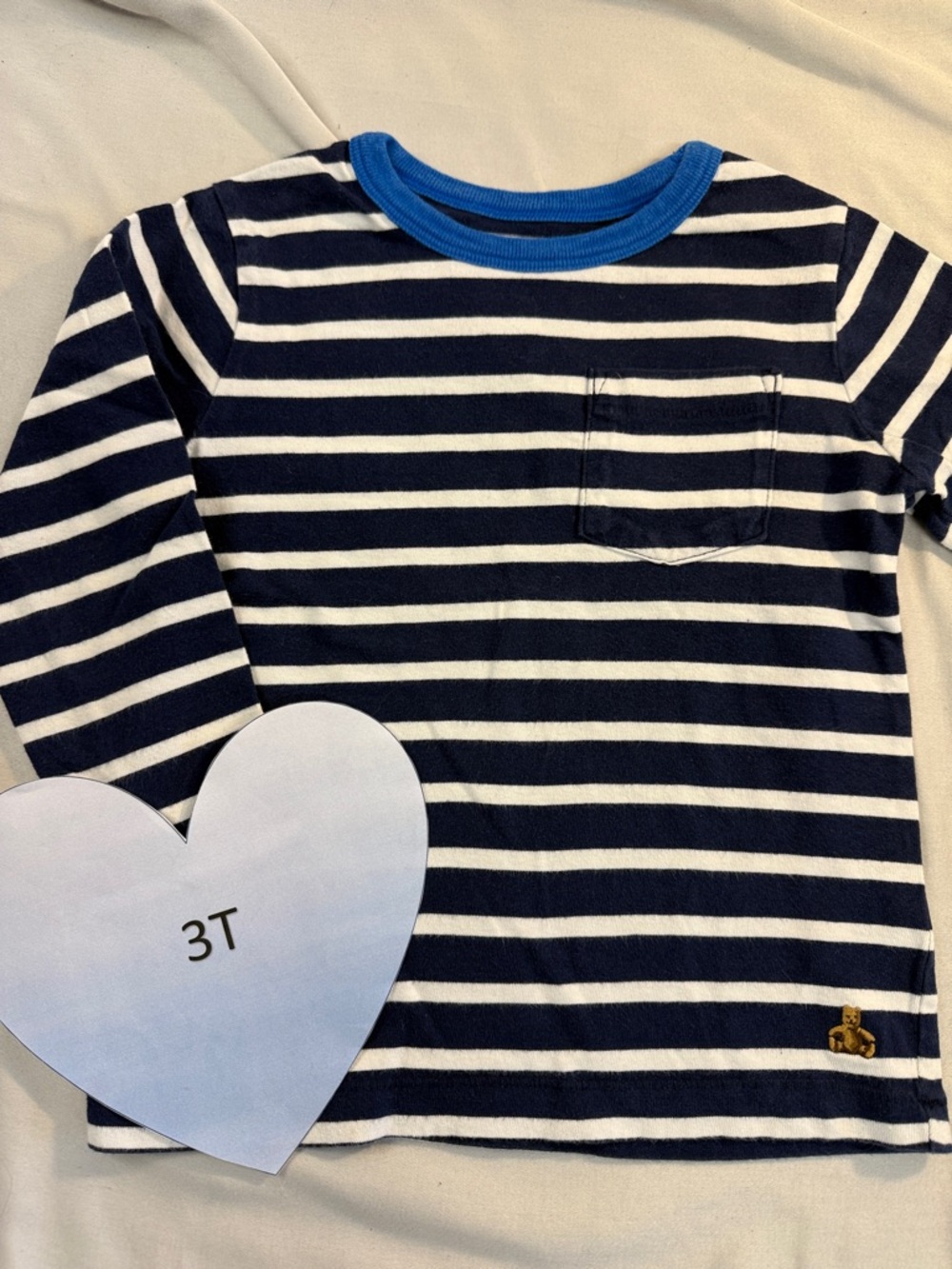 GAP - long sleeve striped T-shirt. Size 3T